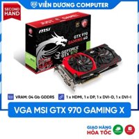 (HÀNG ĐÃ QUA SỬ DỤNG) Card màn hình VGA MSI GTX 970 Gaming X 4G GDDR5 bảo hành 3 tháng Viễn Dương Computer