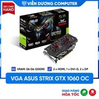 (HÀNG ĐÃ QUA SỬ DỤNG) Card màn hình VGA ASUS Strix GeForce GTX 1060 OC edition 6GB GDDR5 bảo hành 3 tháng Viễn Dương