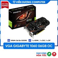 (HÀNG ĐÃ QUA SỬ DỤNG) Card màn hình VGA GIGABYTE GTX 1060 Windforce OC 6GB 2 fan bảo hành 3 tháng Viễn Dương Computer
