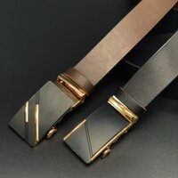 [Hàng Da Trâu] Thắt lưng nam da thật khoá gạt thời trang