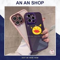 [Hàng Đặt Trớc 15 Ngày] Ốp Trong Cứng Có Viền Diamond Bảo Vệ Camera cho Điện Thoại iPhone 15 14 13 12 11 PRO MAX PLUS