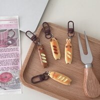 (HÀNG ĐẶT TRƯỚC ) 20 Chú Thỏ Nhỏ, Chú Gấu, Bánh Mì, Bánh Mì, Đồ Ăn, Móc Khóa, Túi Hoạt Hình Học Sinh Dễ Thương, Mặt