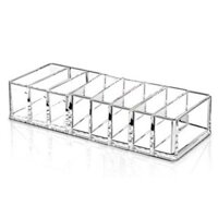 (HÀNG ĐẶT TRƯỚC) combo 3 Hộp Lưu Trữ Bột Chia Ngăn Trong Suốt, Giá Để Tô Son, Sơn Móng Tay, Bóng Mắt, Giá Trưng Bày