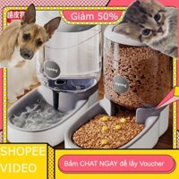 (Hàng đặt trước) Máy uống nước tự động cho thú cưng , máy cho ăn sức chứa lớn cho mèo, Bát cho chó, bát cho mèo, Bộ máy