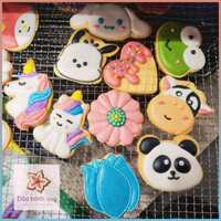 [Hàng đặt trước] Quà Sinh Nhật Cho Bé Gái, Bé Trai Set Bánh Quy Vẽ Icing Cookies Hoạt Hình Ngộ Nghĩnh | Đảo Bánh Quy