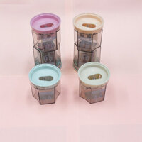 (hàng đặt trước)combo 20  Dao Bút Chì Hai Lỗ Màu Morandi, Kiểu Văn Phòng, Máy Bào Bút Trong Suốt, Đồ Dùng Học Sinh