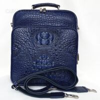 Hàng đặt yêu cầu túi xách nam cá sấu hoa cà - 0236