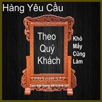 (Hàng Đặt)Khung Ảnh Thờ Tứ Linh,Hình Thờ Gia Tiên Gỗ Hương cỡ ảnh 40x60