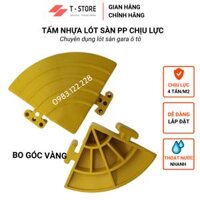 Hàng dày 2.5 cm Tấm lót sàn gara ô tô  trung tâm chăm sóc xe ô tô, khu vực rửa xe ô tô - Bo góc Vàng