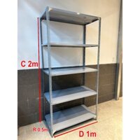 {HÀNG DÀY} Kệ sắt đa năng, dài 1m x rông 50cm x cao 1m đến 2m x 3-4-5 tầng, kệ sắt v lỗ