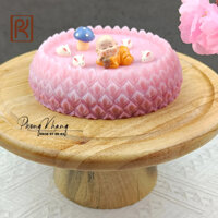 [Hàng dày nét] Khuôn silicon 4d Phong Khang hình tháp sen size 15cm