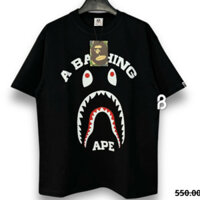 [Hàng Đẹp] Áo Thun A Bathing Ape Shark Face Cotton Cao Cấp Form Rộng - Tchipz Store