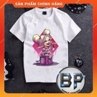 [Hàng Đẹp] Áo thun trắng HARLEY QUINNN in nhiệt 3D nét căng