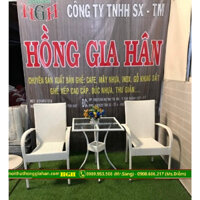 [HÀNG ĐẸP] Bàn ghế mây nhựa giá rẻ Tp.HCM Hồng Gia Hân M404