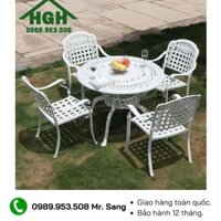 [HÀNG ĐẸP] Bàn ghế nhôm đúc nhập khẩu Tp.HCM Hồng Gia Hân N0907