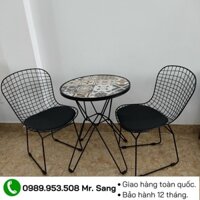 [HÀNG ĐẸP] Bàn ghế sắt sang trọng Hồng Gia Hân S1204