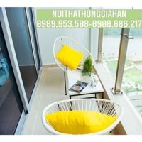 [HÀNG ĐẸP] Bộ bàn ghế dây văng nhựa nhiều màu Hồng Gia Hân H105