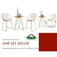 [HÀNG ĐẸP] Bộ bàn ghế sắt Decor Tp.HCM Hồng Gia Hân G0910