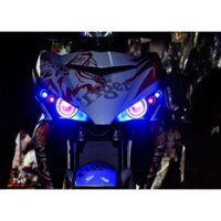 [HÀNG ĐẸP] -  Bộ mắt cú nhua exciter 135-150 đủ đèn u7 và cúc áo ( lưu ý mình cung cấp đủ bộ cú lắp lên xe)