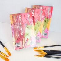 [HÀNG ĐẸP CÓ SẴN] Hộp màu sáp dầu mềm 12/24/36, sáp tô màu đắp tranh nổi siêu mềm