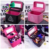 [HÀNG ĐẸP- ĐƯỢC CHỌN MÀU] CỐP, HỘP ĐỰNG ĐỒ TRANG ĐIỂM- MỸ PHẨM 3CE 2 TẦNG cao cấp