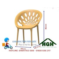 [HÀNG ĐẸP] Ghế nhựa đúc đuôi công Tp.HCM Hồng Gia Hân G0910