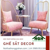 [HÀNG ĐẸP] Ghế sắt Decor Tp.HCM Hồng Gia Hân G0908