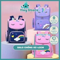 [HÀNG ĐẸP-Lớp 1-2] Balo Cho Bé Tiểu Học Chống Gù Có Phản Quang - Cặp Sách Học Sinh Siêu Nhẹ Hình KỲ LÂN Đáng Iu  SP00048