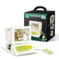 [Hàng đẹp] Máy tính nhân vật Mashiro bộ máy vi tính có chó Đồ chơi lắp ráp xếp hình quà tặng bé trai gái trẻ em