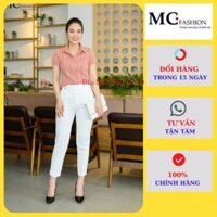 [Hàng Đẹp] Quần Tây Nữ Công Sở Mc Fashion Ống Đứng Lưng Cao Kiểu Âu Phục Có 2 Màu ( Trắng, Đen ) Q0441