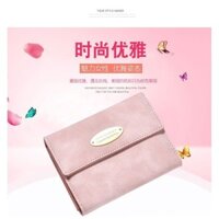 (HÀNG ĐẸP) VÍ NỮ MINI ĐẸP H8217 VÍ NỮ NGẮN MÀU HỒNG DA LỘN