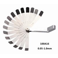 HÀNG ĐIỆN TỬ GIÁ RẺ Thước căn lá 0.05-1.0mm, bao gồm 16 lá.-Chiều dài lá 100mm