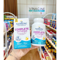 [Hàng đủ bill] Viên uống Omega vị chanh Nordic Naturals Complete Omega cung cấp omega 3 6 9 của Mỹ