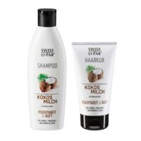 [HÀNG ĐỨC] Bộ dầu gội sữa dừa Swiss O-par 250ml+150ml, xách tay Đức CHUẨN