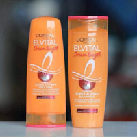 Hàng Đức Bộ dầu gội xả Loreal Elvital Dream Length làm giảm gãy rụng và chống rối tóc