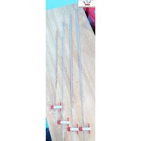 [Hàng Đức] Buret (Burette) trắng khóa nhựa PTFE dùng chuẩn độ thể tích 10ml, 25ml, 50ml thí nghiệm