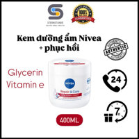 (Hàng Đức) Kem Dưỡng Ẩm và Phục Hồi Nivea 12% (400ML)