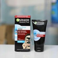 HÀng Đức nội địa GEL LỘT MỤN ĐẦU ĐEN VÀ MỤN CÁM GARNIER SKIN - than tre hoạt tính làm trắng da