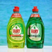 Hàng Đức NƯỚC RỬA BÁT FAIRY NỘI ĐỊA ĐỨC SIÊU AN TOÀN, KHÔNG HẠI DA TAY chai to bự 450ml
