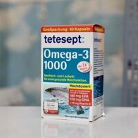 Hàng ĐỨc Viên uống Omega -3 Lachsol 1000 Tetesept hộp 80 viên