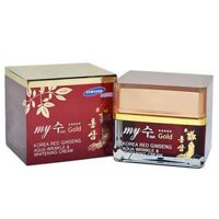 (HÀNG GIẢM GIÁ) Kem Dưỡng Trắng Da Ngày Và Đêm Hồng Sâm Đỏ My Gold Korea Red Ginseng Aqua Wrinkle & Whitening Cream