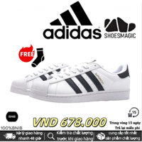 [Hàng giao ngay]Giày thể thao Adidas Superstars - Sò kem, giày sneaker Adidas nam nữ bản trung s.cấp full pk