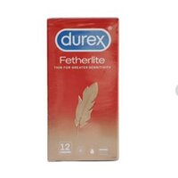 Hàng hãng - Bao cao su durex fetherlite Reckitt Benckiser (H/12c)
