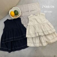 HÀNG HÈ- Set bộ áo chân váy thô style Hàn dành cho bé gái JX65106 (10-20KG)