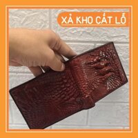 [HÀNG HIỆU] Bóp ví Nam da cá sấu thật - Ví nam thời trang siêu xịn phong cách trẻ sành điệu nam tính.