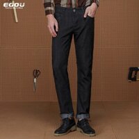 🔥HÀNG HIỆU size 27-29 quần JEAN nam Egou 10135 đen vải bò mềm mịn trơn mùa đông ống côn thời trang Hàn Quốc công sở