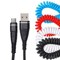 Hàng hóa nguồn xuyên biên giới, cáp dữ liệu mùa xuân, cáp sạc nhanh Micro USB Android tương thích với cáp sạc Samsung Xiaomi 2A