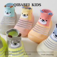 Hàng hóa nhà máy INS giày lưới thoáng khí mùa hè cho trẻ em, tất chống trượt cho bé, giày đi bộ hoạt hình cho trẻ sơ sinh, tất sàn bán buôn