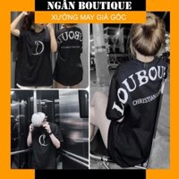 [Hàng Hot] Áo Phông LOU.BOU Chữ Nhũ Kim Tuyến Cao Cấp Chất Cotton Dày Dặn Form Rộng Unisex Siêu Đẹp - Ngân