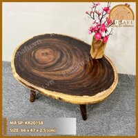 [Hàng HOT] Bàn sofa gỗ me tây nguyên tấm tự nhiên giá rẻ, giúp nổi bật phòng khách - KOHAFU